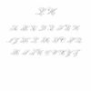 Personalised Note Cards with initials - (Font 4 MD)