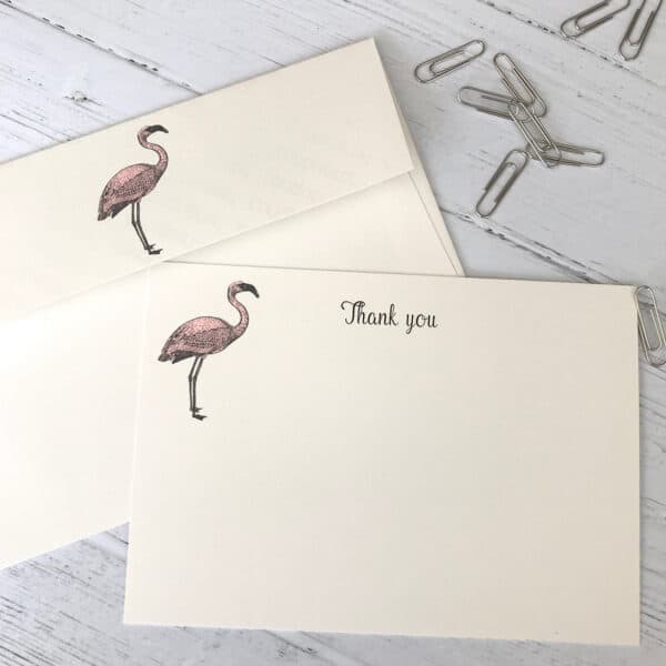 Flamingo Thank You Cards