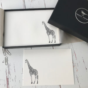 Giraffe notecards